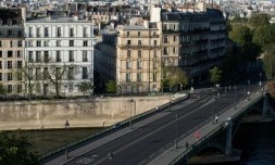 La capitale lors du premier confinement en avril 2020