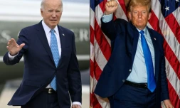 Le président américain Joe Biden et son prédécesseur républicain Donald Trump