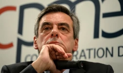 Francois Fillon le 6 mars 2017 à Puteaux près de Paris