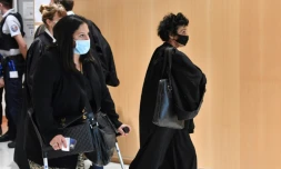 L'avocate d'Ali Riza Polat, Isabelle Coutant-Peyre (d), à son arrivée au palais de Justice de Paris, le 2 septembre 2020
