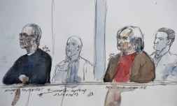 Michel Fourniret et Monique Olivier devant la cour d'assises des Yvelines le 13 novembre 2018