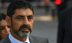 Le chef opérationnel de la police catalane, Josep Lluis Trapero, arrivant au tribunal à Madrid, le 16 octobre 2017