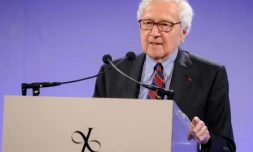 Le photographe américain John G. Morris à New York, le 11 mai 2010