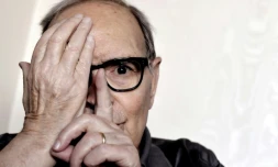 Le compositeur italien Ennio Morricone le 3 juillet 2017 Ă Rome