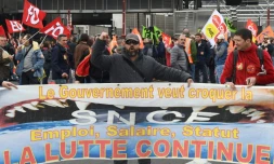 Manifestation à Marseille contre la réforme de la SNCF le 9 avril 2018