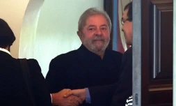 L'ex-président brésilien Luiz Inacio Lula da Silva, le 9 mars 2016 à Brasilia