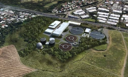 Maquette de la station d'épuration du Grand Prado (Cinor)