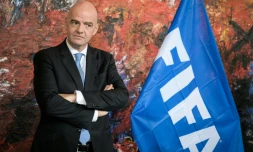 Le président de la Fédération internationale de football (Fifa), Gianni Infantino, à GenÚve, le 4 octobre 2019