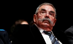 Jacques ChérÚque ancien ministre sous Rocard et responsable CFDT, le 5 novembre 2014 lors d'une célébration syndicale à Paris