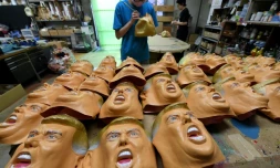 Dans les ateliers de l'entreprise japonaise Ogawa Studios, le 22 novembre 2016 à Saitama, au nord de Tokyo