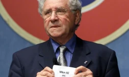 Jean Fournet-Fayard, lors du tirage de la Ligue des champions, le 25 août 2000  à Monaco