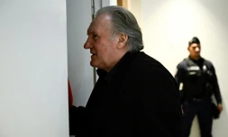 Gérard Depardieu au tribunal de Paris, où il est jugé pour agression sexuelle, le 27 mars 2025