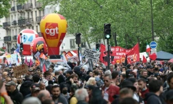 Défilé à Paris lors du 1er mai 2024