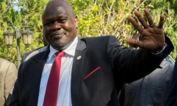 Le premier vice-président du Soudan du Sud, Riek Machar, le 19 octobre 20219 à Juba