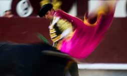 Le matador espagnol Miguel Angel Perera dans l'arène de Las Ventas pendant la feria de San Isidro, le 15 mai 2019