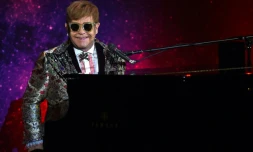 Sir Elton John à New York le 24 janvier 2018