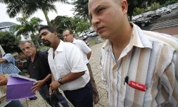 Tribunal des prud'hommes sortie des syndicalistes CGTR BTP