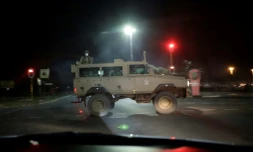 L'armée sud-africaine en position pour le début du confinement, le 26 mars 2020 à Soweto