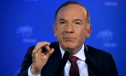 Pierre Gattaz lors d'une conférence de presse au siège du Medef le 15 novembre 2016 à Paris