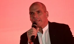 L'ex-ministre grec des Finances Yanis Varoufakis à Thessalonique, en Grèce, le 29 avril 2017