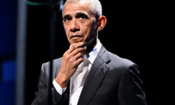 Barack Obama à un sommet sur la démocratie à Copenhague le 10 juin 2022