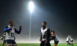 Séance de travail pour le XV de France au centre national du rugby de Marcoussis, le 11 novembre 2020
