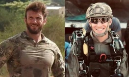 Photo fournie par la Marine nationale le 10 mai 2019 des maßtres Cédric de Pierrepont (g) et Alain Bertoncello, les deux soldats tués en libérant des otages au Burkina Faso