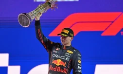 Le pilote Red Bull Max Verstappen vainqueur du GP d'Arabie saoudite Ă Jeddah, le 27 mars 2022