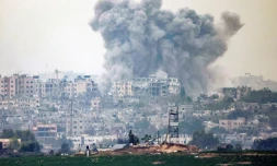 Bombardement israélien sur la ville de Gaza, le 27 octobre 2023