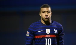 Kylian Mbappé avec la France contre la Croatie, le 14 octobre 2020 à Zagreb en Ligue des nations