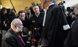 L'ex-père Bernard Preynat avant l'ouverture de son procès le 13 janvier 2020 à Lyon