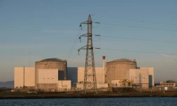 La centrale nucléaire de Fessenheim (Haut-Rhin), sur les bords du Grand canal d'Alsace, le 6 décembre 2019