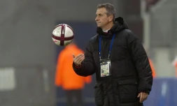 Pascal Baills, alors assistant entraîneur de Montpellier, lors du match contre Sochaux, le 26 novembre 2011 à Montbéliard