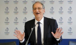 Le président Denis Masseglia, tout juste réélu à la tête du mouvement olympique français le 11 mai 2017 à Paris