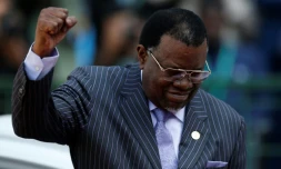 Le président namibien Hage Geingob à Pretoria, le 25 mai 2019