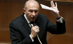 Le ministre de l'Intérieur Gérard Collomb, lors d'une séance de questions au gouvernement à l'Assemblée nationale, le 19 décembre 2017