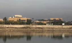 L'ambassade américaine en Irak, située dans la Zone verte à Bagdad, le 3 janvier 2020