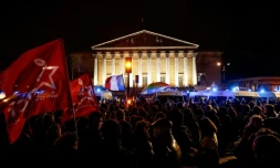 Manifestation devant l'Assemblée nationale le  29 février 2020