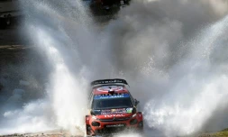 Le pilote français Sébastien Ogier au volant de sa Citroën lors de la 1re journée du Rallye du Mexique, le 8 mars 2019 Silao 