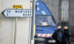 Des gendarmes à Mandres-en-Barrois, le 3 mars 2018