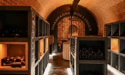 La cave de la maison Bollinger, le 2 décembre 2020 à Ay, près d'Epernay, en France