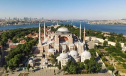 L'ex-basilique Sainte-Sophie Ă Istanbul, le 28 juin 2020