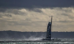 Banque Populaire lors du départ de la Transat Vabre, le 29 octobre 2023 au Havre