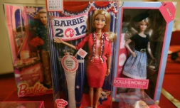 Illustration d'une Barbie "présidentielles 2012", à Arlington en Virginie, le 31 juillet 2015