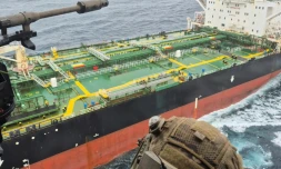 Le pétrolier dénommé le Tagor le 1er juin 2026 arraisonné par la Marine française  au milieu de l'océan Atlantique