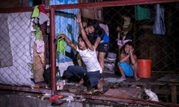 Douleur des proches d'un trafiquant de drogue présumé tué aux Philippines, à Manille, le 4 janvier 2017