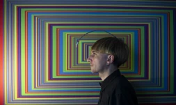 L'artiste Neil Harbisson à Mataro, près de Barcelone, le 23 septembre 2021