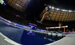 Mahiedine Mekhissi sacré champion d'Europe du 3000 m steeple à Glasgow le 9 août 2018
