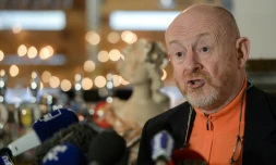 Jean-Marc Florand, l'avocat des parents d'Alexia Daval donne une conférence de presse  à Vesoul le 31 janvier 2018