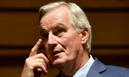 Le négociateur du Brexit pour l'Union Européenne, Michel Barnier, le 15 octobre 2019 à Luxembourg